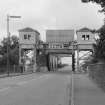 Rolling Lift Bridge over White Cart, Inchinnan Road, Renfrew. 
View from ESE showing ESE front