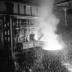 Bellshill, Clydesdale Street, Clydesdale Tube Works, interior
View showing tapping furnace in open hearth melting shop