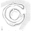 RCAHMS publication plan of the ring ditch house at Easter Croftintygan