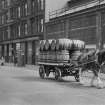 Glasgow, Stobcross Street.
View from WNW showing horse lorry travelling along Stobcross Street with tenements and works in background.