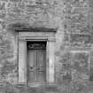 View of door in N front, Cowdenhill House, Bo'ness.