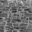 View of datestone '1676 AL', Cowdenhill House, Bo'ness.