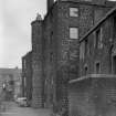 View of rear of 9-15 North Street, Bo'ness, from SW.