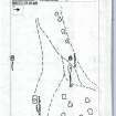 Scanned image of rock art location sketch, from Scotland's Rock Art Project, Whitehill 1, East Dunbartonshire
