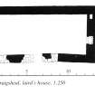 Publication drawing (fig. 245A), ground-floor plan of Craigsheal, laird's house