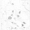 Overlay and base map showing distribution of sites in Drumdearg. NE Perth Inv 122