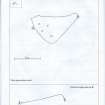 Scanned image of rock art panel sketch, Scotland's Rock Art Project, Strath Sgitheach Allt na Criche 5, Highland