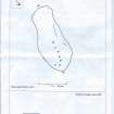 Scanned image of rock art panel sketch, Scotland's Rock Art Project, Strath Sgitheach Allt na Criche 6, Highland