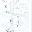Scanned image of rock art location sketch, from Scotland's Rock Art Project, Urchany 4, Highland
