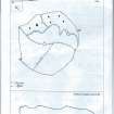 Scanned image of rock art panel sketch, from Scotland's Rock Art Project, Urchany 4, Highland