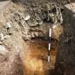 Watching brief photograph, Direction facing N, S facing section of trench, Yardheads and Cables Wynd, Leith