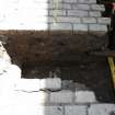 Watching brief photograph, Direction facing E, W facing section of trench. Yardheads and Cables Wynd, Leith