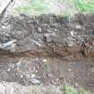 Watching brief photograph, Direction facing S, N facing section of trench, Yardheads and Cables Wynd, Leith