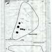 Scanned image of rock art panel sketch, from Scotland's Rock Art project, North Uist, Buaile Risary, Ben Risary, Western Isles