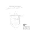 HES survey drawing: Plan and section of Gun Emplacement
