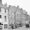 General view of 38-50 High Street, Linlithgow, from SW, including the Red Lion Inn and a petrol pump.