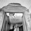 Interior.
Detail of original entrance doorway showing lugged stone architrave.