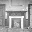 Interior view of Chatelherault showing fireplace in first floor room in West pavilion.