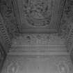 Interior view of Chatelherault showing detail of ceiling in first floor room of West pavilion.