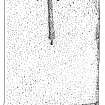 Ink drawing of Balquhidder no. 1 slab with incised cross