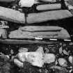 Bute, Inchmarnock, Remains of chapel.
Interior of chapel during excavation.
Copy of photograph by D N Marshall.