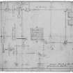 Aberdeen, Grandholm Works.
Photographic copy of ground sketch of machinery of Grandholm Works.