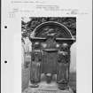 Notes and photographs relating to gravestones in Cramond Churchyard, Edinburgh, Midlothian.

