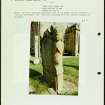 Notes and photographs relating to gravestones in Cramond Churchyard, Edinburgh, Midlothian.

