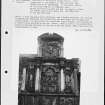 Notes and photographs relating to gravestones in Greyfriars Burial Ground, Edinburgh, Midlothian.
