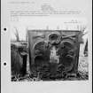 Photographs and research notes relating to graveyard monuments in Dunipace Churchyard, Stirlingshire. 
