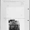 Photographs and research notes relating to graveyard monuments in Fintry Churchyard, Stirlingshire. 
