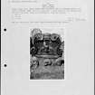 Photographs and research notes relating to graveyard monuments in Holy Rude Churchyard, Stirlingshire. 
