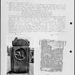 Photographs and research notes relating to graveyard monuments in Holy Rude Churchyard, Stirlingshire. 
