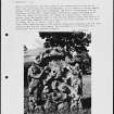 Photographs and research notes relating to graveyard monuments in Soulseat Abbey Churchyard, Wigtownshire. 
