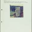 Photographs and research notes relating to graveyard monuments in Wigtown Churchyard, Wigtownshire. 
