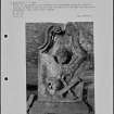 Photographs and research notes relating to graveyard monuments in Cumbernauld Parish Churchyard, Lanarkshire. 
