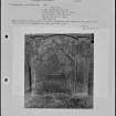 Photographs and research notes relating to graveyard monuments in Covington Churchyard, Lanarkshire. 

