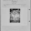 Photographs and research notes relating to graveyard monuments in Dalserf Churchyard, Lanarkshire. 
