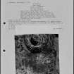 Photographs and research notes relating to graveyard monuments in Libberton Churchyard, Lanarkshire. 
