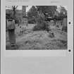 Photographs and research notes relating to graveyard monuments in Old Monkland Churchyard, Lanarkshire. 
