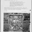 Photographs and research notes relating to graveyard monuments in Abbey St Bathans Churchyard, Berwickshire.
