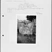 Photographs and research notes relating to graveyard monuments in Legerwood Churchyard, Berwickshire.