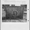 Photographs and research notes relating to graveyard monuments in Alloa Churchyard, Clackmannanshire. 
