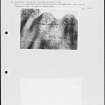 Photographs and research notes relating to graveyard monuments in Alva Old Churchyard, Clackmannanshire. 
