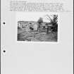 Photographs and research notes relating to graveyard monuments in Senwick Churchyard, Kirkcudbrightshire. 
									
