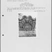 Photographs and research notes relating to graveyard monuments in Parton Churchyard, Kirkcudbrightshire. 
								