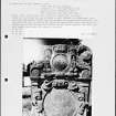 Photographs and research notes relating to graveyard monuments in East Saltoun Churchyard, East Lothian. 
