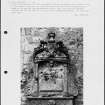 Photographs and research notes relating to graveyard monuments in Pencaitland Churchyard, East Lothian. 
