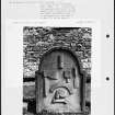 Photographs and research notes relating to graveyard monuments in Pencaitland Churchyard, East Lothian. 
