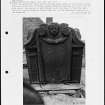 Photographs and research notes relating to graveyard monuments in Stenton Churchyard, East Lothian. 
